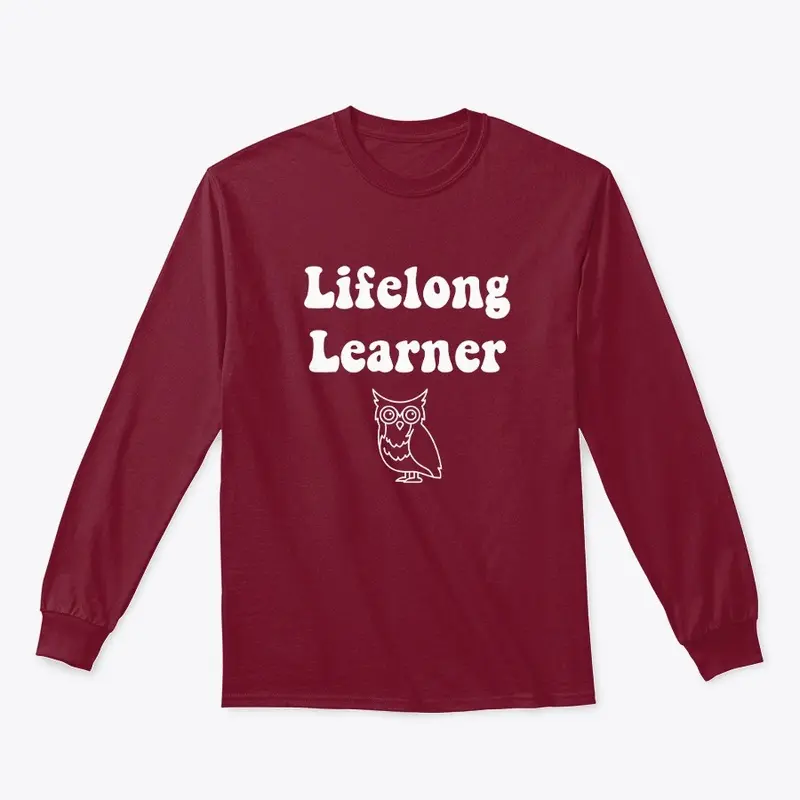 Lifelong Learner Owl Long Sleeved Tee